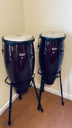 Conga drums with stands - drums,