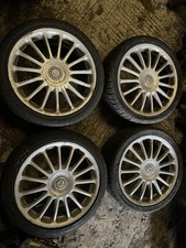 MG 18” Straight Spoke 15 Alloy Wheels Tyres ZT rover 75 5x100 225/40/18 Hairpin