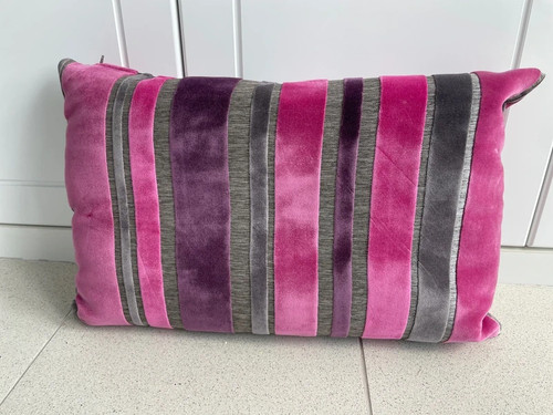 Next velvet stripes cushion