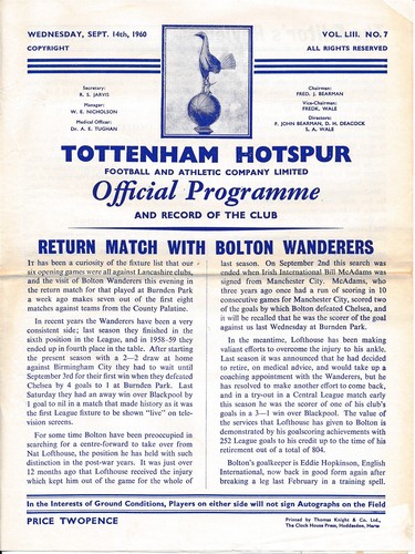 Tottenham bolton wanderers - tottenham, v