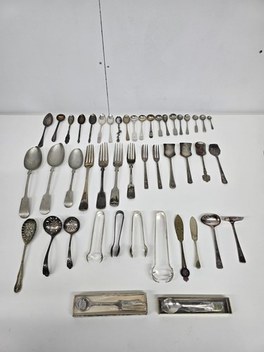Vintage silver plate cutlery - silver,