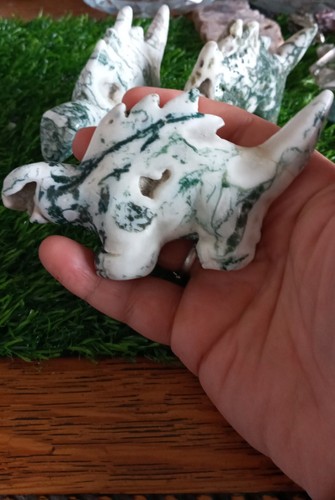 Moss agate quartz crystal - moss,