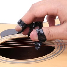 Finger and Thumb Guitar Pick Plectrum Set Ukulele Banjo 3x Finger 1x Thumb