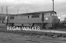 ORIG 35MM NEGATIVE BRITISH RAILWAY BR - CLASS 52 WESTERN D1021 OLD OAK COMMON 74