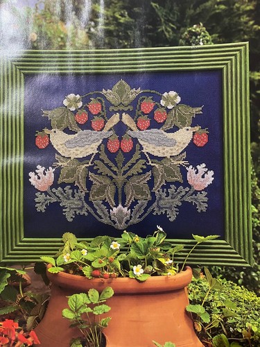 Strawberry thief cross stitch - thief,