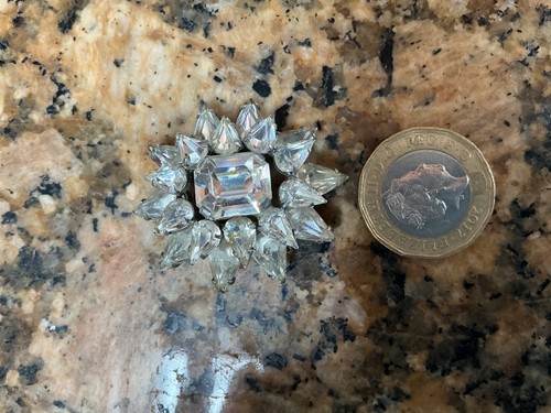 Vintage clear glass crystal - glass,