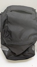 Bicycle Pannier Bag Black 3 Zipped Compartments. Clips To Frame