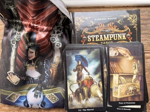 Steampunk tarot card - card, deck