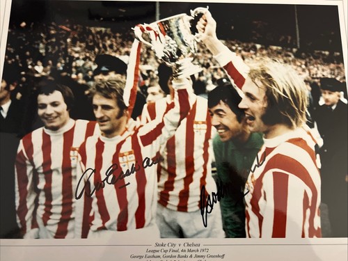 Stoke city cup win signed - stoke,