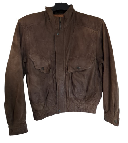 Vintage leather bomber jacket - vintage,