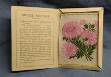 Kensitas Flowers Sweet Sultan No55 Silk Flowers Cigarette Cards