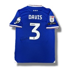 Signed LEIF DAVIS Ipswich Town 25/26 Football Home Shirt - COA & Photo Proof