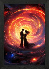 Black Hole Wedding Framed Wall