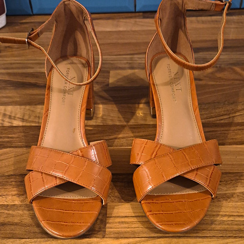 Next tan croc pattern ankle - croc,