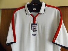 Original England 2003-2004-2005 EURO 2004 Home Shirt 2XL XXL Reversible 03-04-05