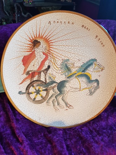 Greek plate large size - greek,