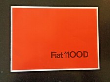 FIAT 1100D Car Sales Brochure Catalogue 1965 Catalog