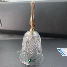 Killarney Crystal Bell Irish Gold Plated with Chain No Box