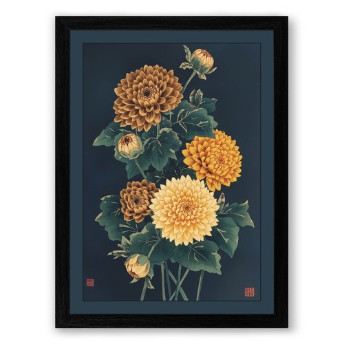 Chrysanthemum study floral - chrysanthemum,