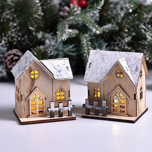 Christmas led wooden - led, house
