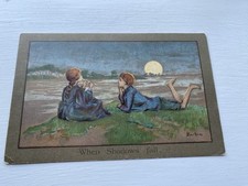 When Shadows Fall- Sybil Barham art postcard - Faulkner