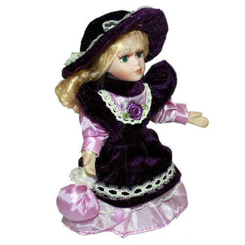 Victorian doll with fabric