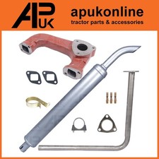 Downswept Exhaust Kit Silver