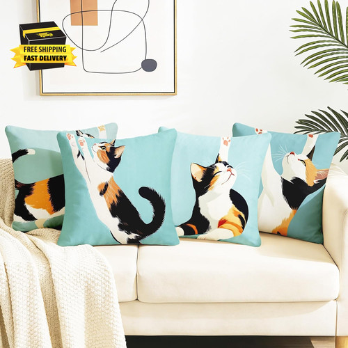 Short plush throw pillow - short,