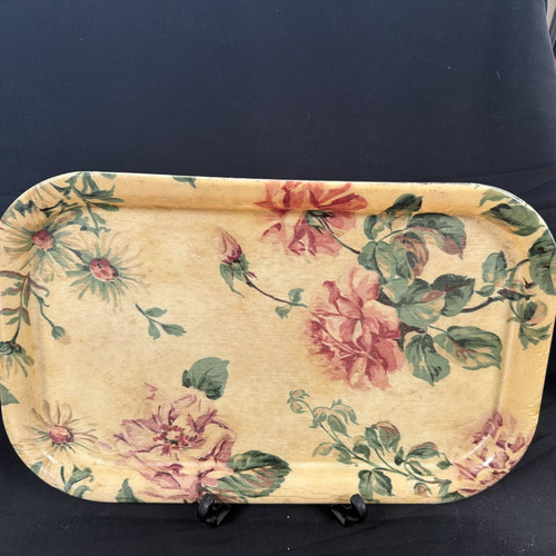 Vintage floral roses melamine - vintage,
