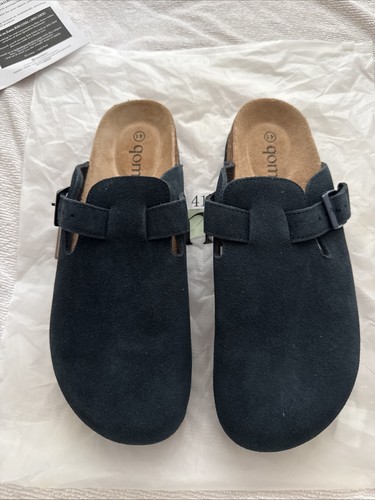 Qomfort genuine suede clogs - suede,