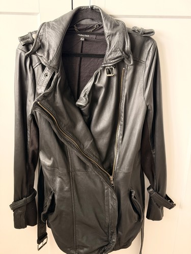 Muubaa black leather jacket - leather,