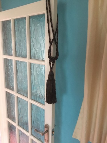 Rope and tassled curtain tie - rope,