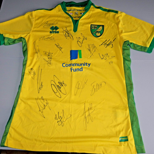 Norwich city signed football - norwich,