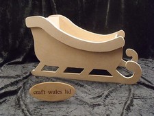 Santa's Sleigh wooden MDF Christmas Decoration 445mm 
