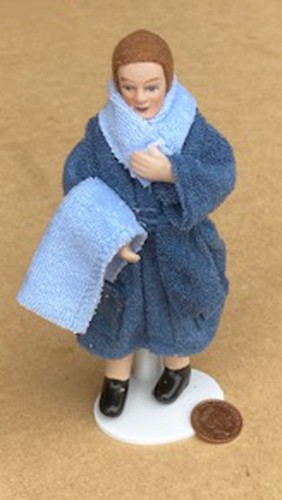 Dolls house man blue - man, a
