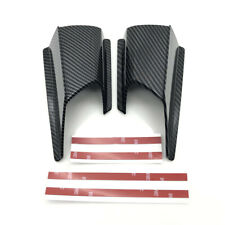 2P Carbon Fiber Look Motorcycle Side Spoiler Front Fairing Winglet Dynamic Wing 
