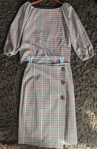 Ann taylor factory 2pc plaid - taylor,