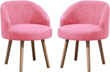 NICEME Pink Tub Chair Set of 2