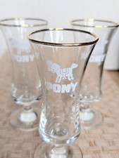3x Vintage PONY Stemmed