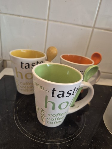 Three cute cups and - cups, spoons