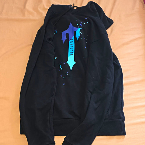 Trapstar black pullover hoodie - black,