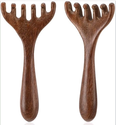 Wooden foot massage rake - wooden,