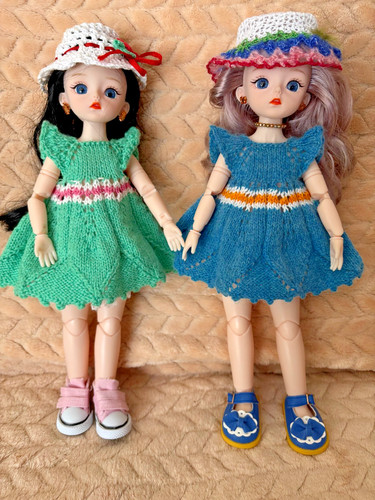 Two hand knitted soft wool - knitted,