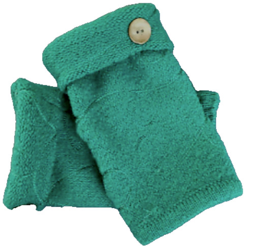 Fingerless gloves green - gloves,
