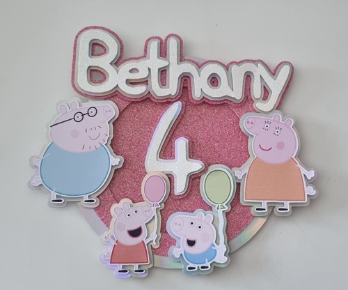 Peppa pig cake - pig, topper