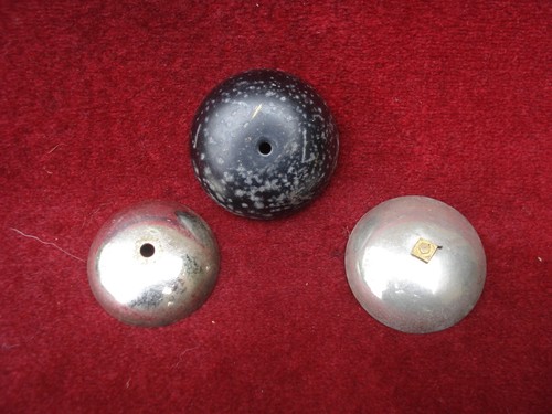 Three small brass bells - three,