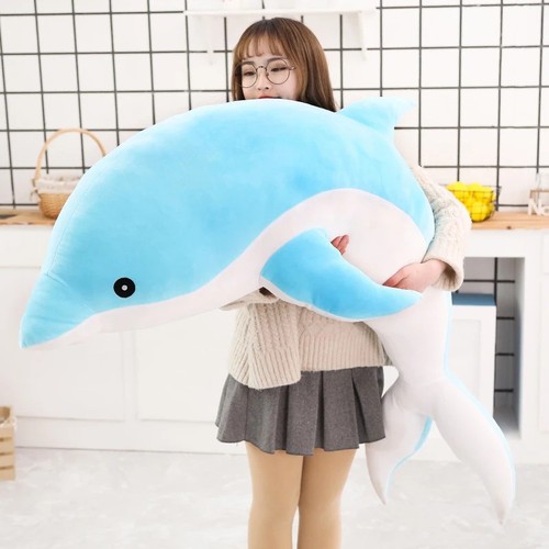 Soft dolphin plush toy - dolphin,