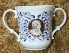 Royal Doulton Margaret Thatcher Loving Cup Commemorative 2 Handled Mug Vintage