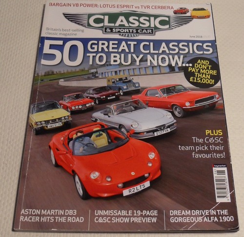 Classic sports car june 2018 - classic, &