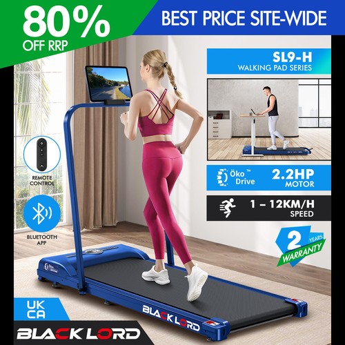 Black lord treadmill - black, 3-in-1